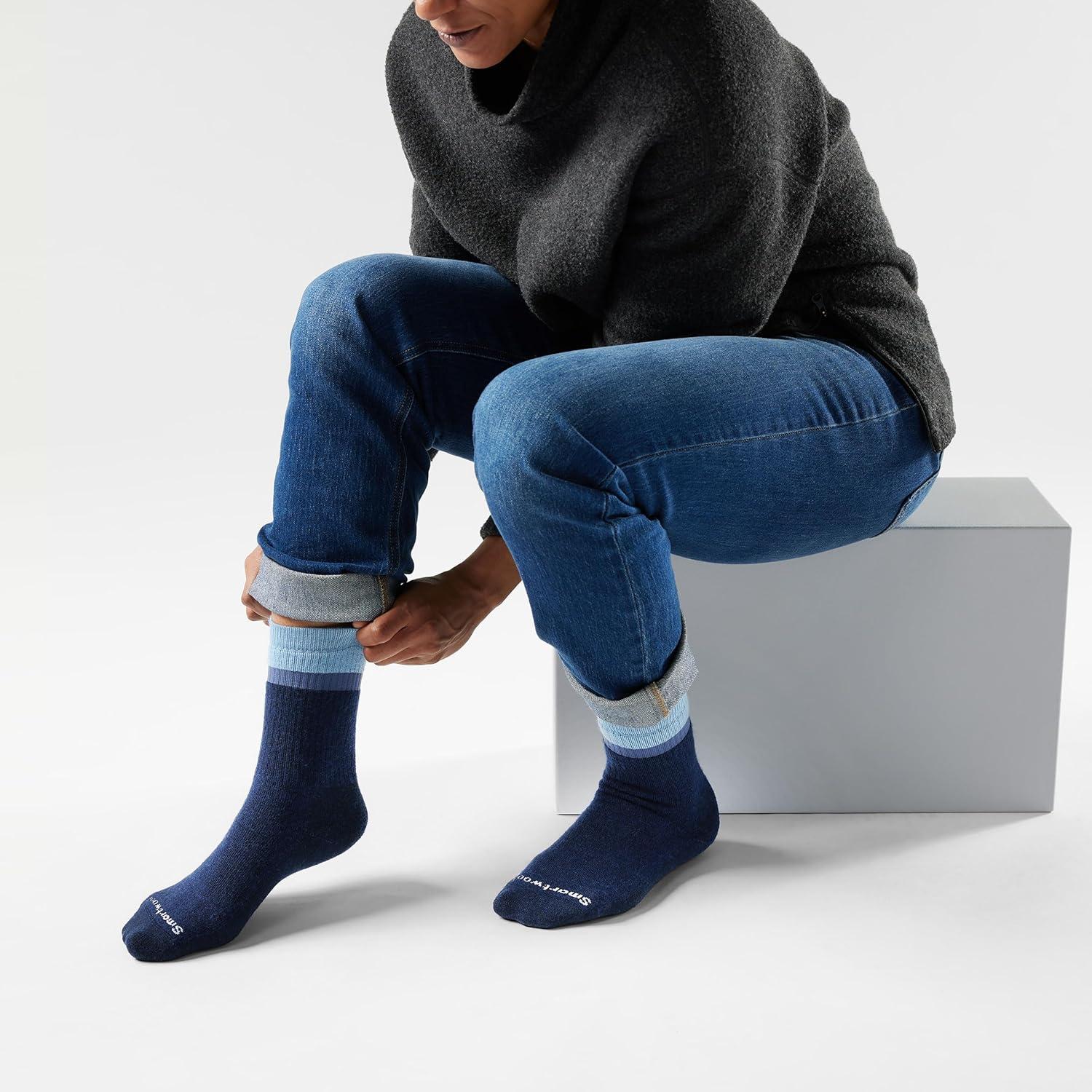 image:imageSmartwool Everyday Cozy Best Friend Crew Socks For Men and WomenDeep Navy