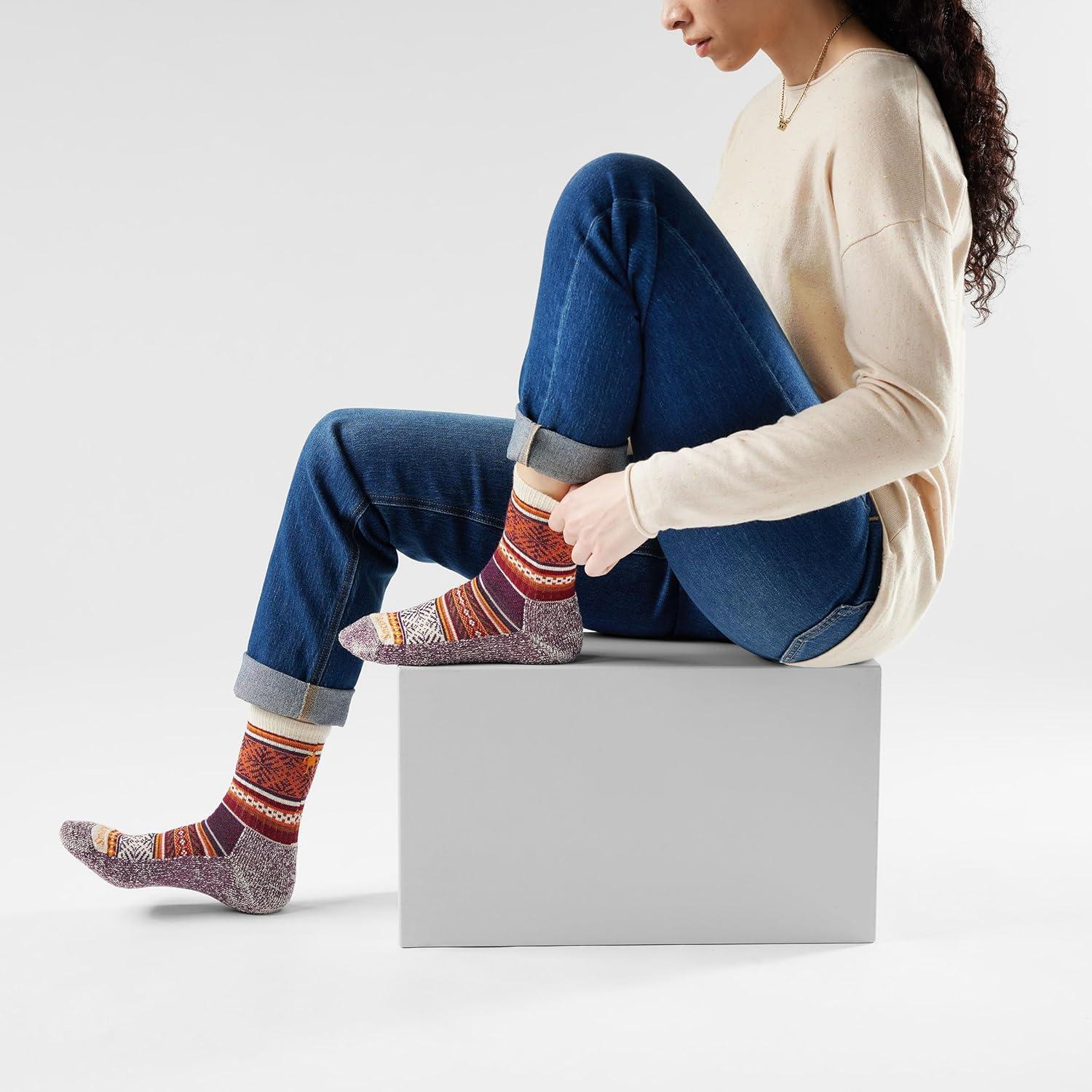 image:imageSmartwool Unisex Everyday Fair Isle Sweater Crew SocksMoonbeam