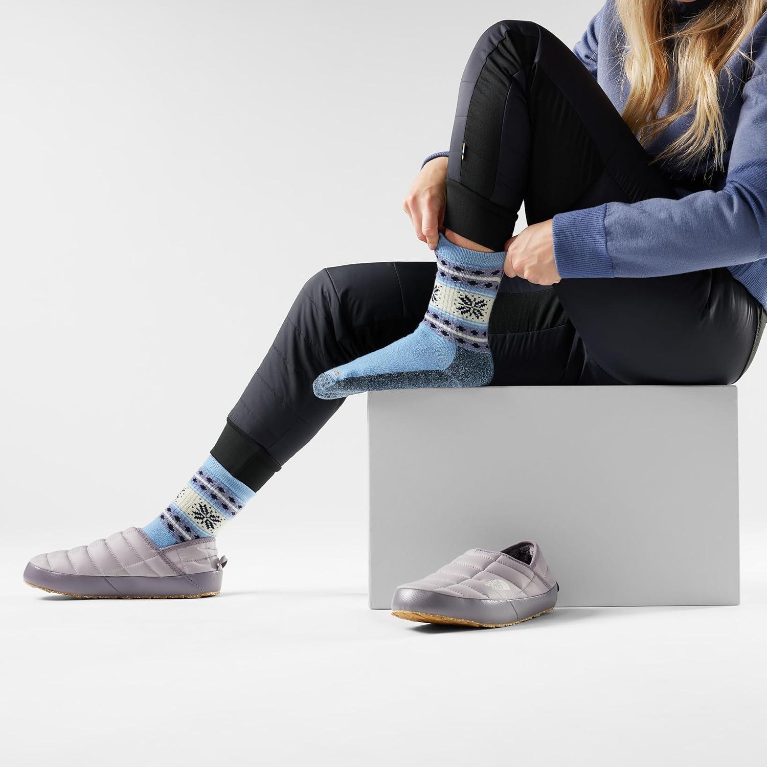 image:imageSmartwool Unisex Everyday Snowflake Dream Crew SocksSerene Blue