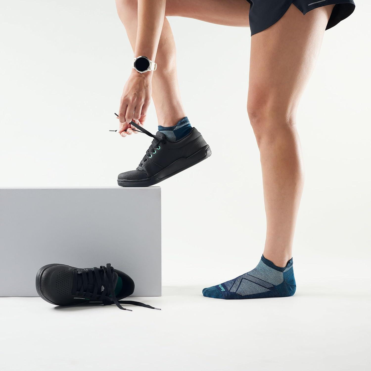 image:imageSmartwool Womens Bike Zero Cushion Low Ankle SocksTwilight Blue
