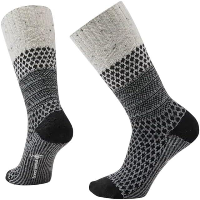 image:imageSmartwool Womens Everyday Cozy Popcorn Cable Crew SocksNatural Donegal