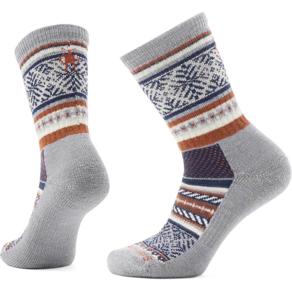 image:imageSmartwool Unisex Everyday Fair Isle Sweater Crew SocksLight Gray