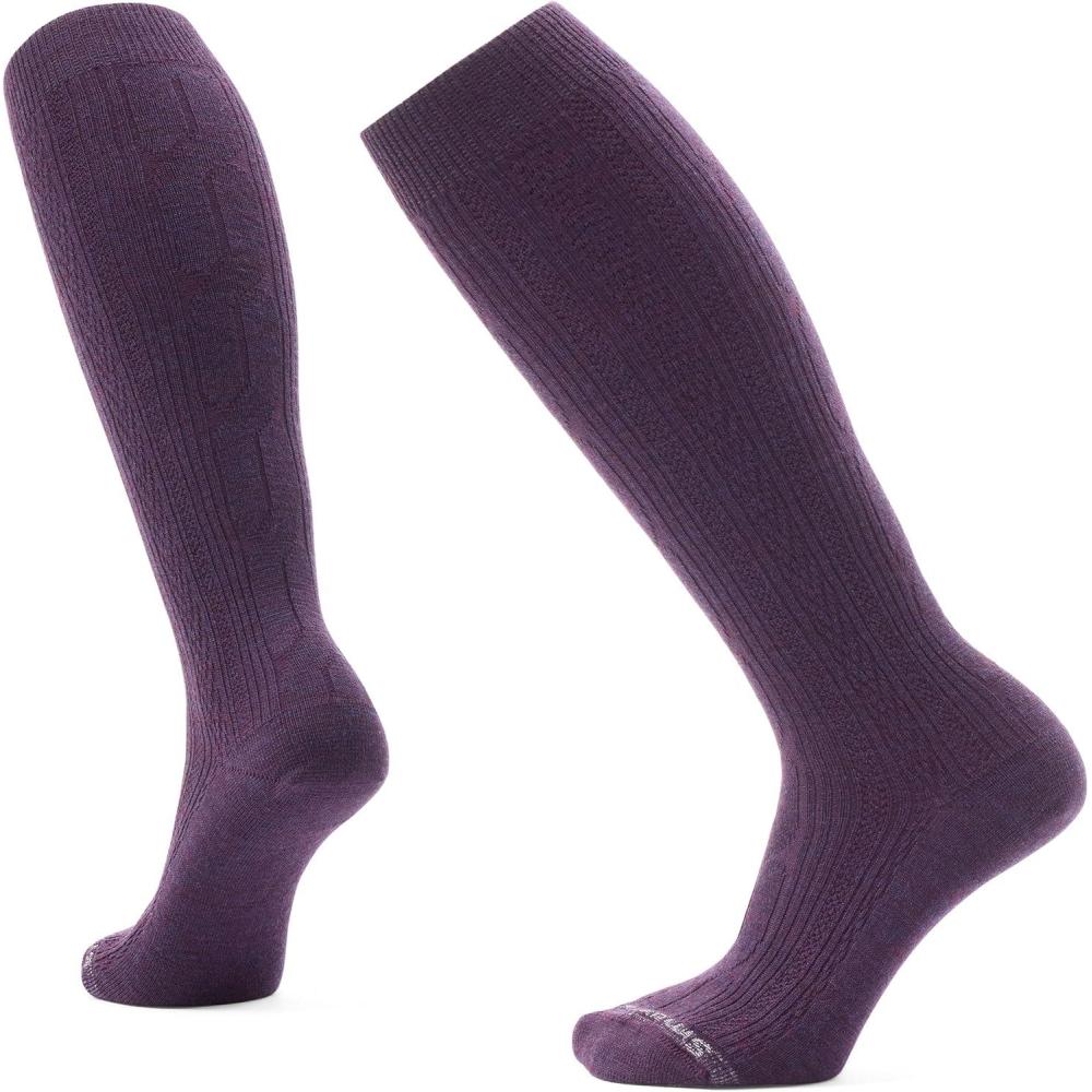 image:imageSmartwool Womens Everyday Cable Knee High SocksPurple Iris