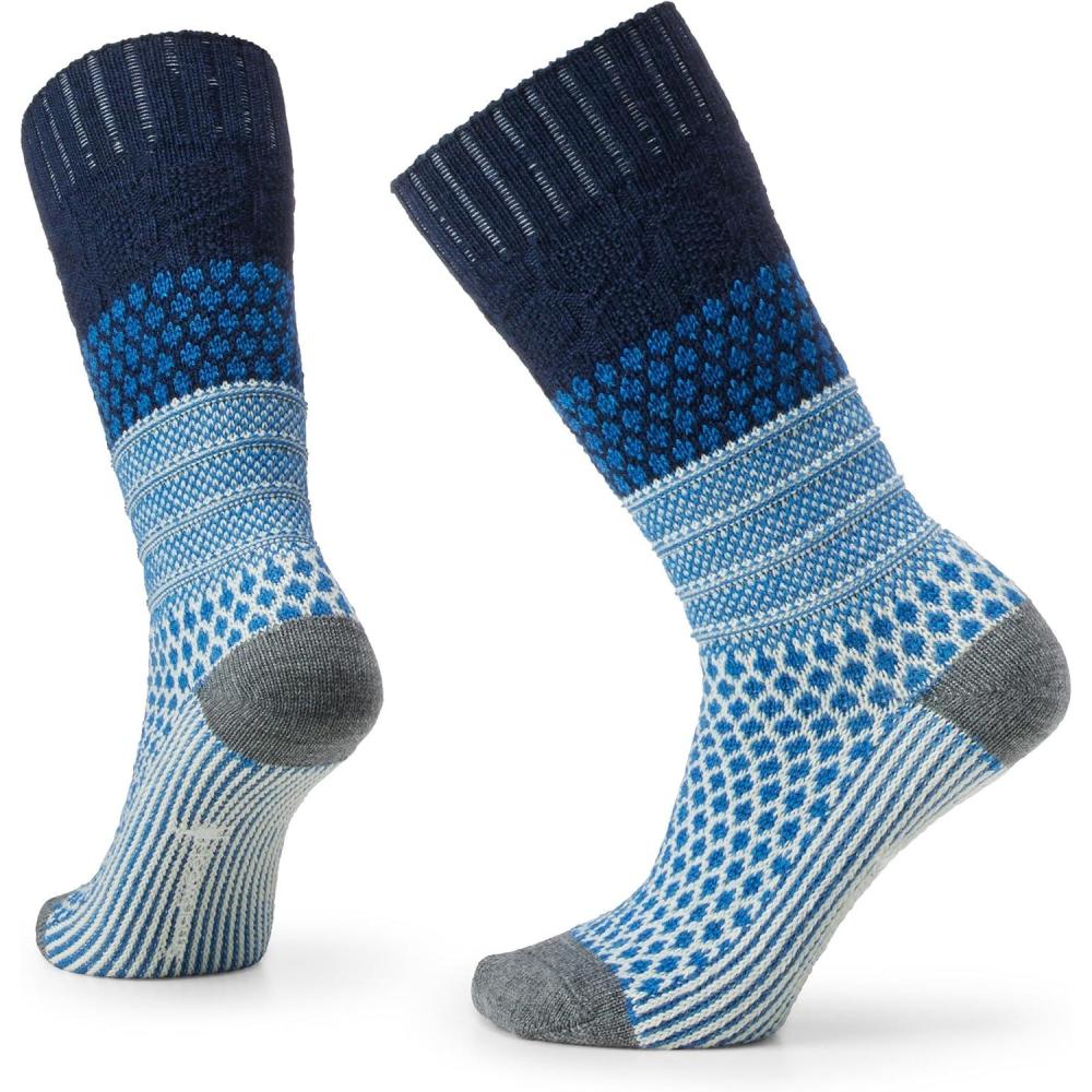 image:imageSmartwool Womens Everyday Cozy Popcorn Cable Crew SocksDeep Navy