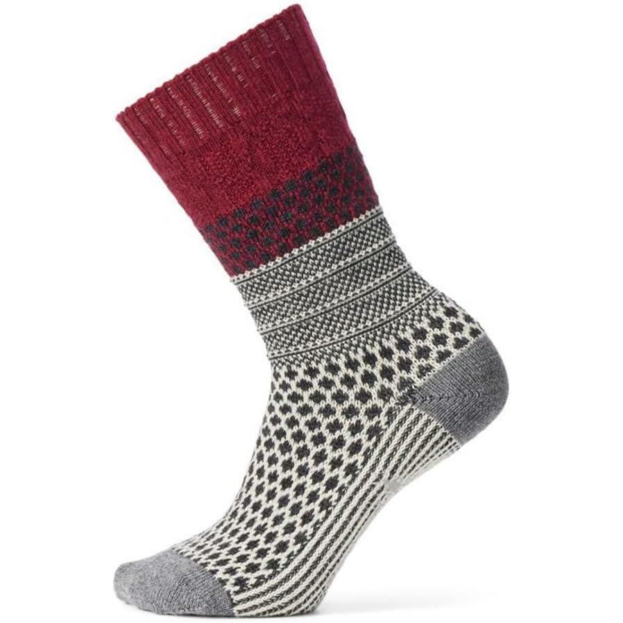 image:imageSmartwool Womens Everyday Cozy Popcorn Cable Crew SocksTibetan Red