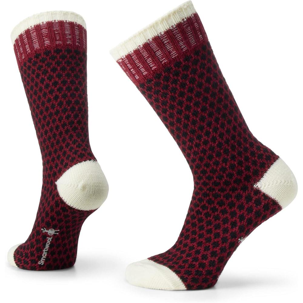 image:imageSmartwool Womens Everyday Cozy Popcorn Polka Dot Crew SocksMeadow Mauve
