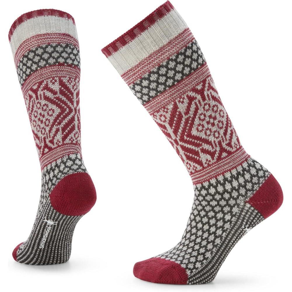 image:imageSmartwool Womens Everyday Cozy Popcorn Snowflake Crew SocksAsh