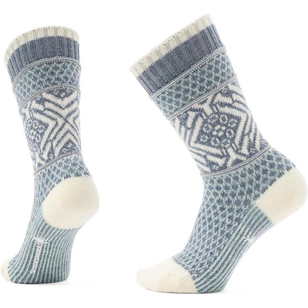 image:imageSmartwool Womens Everyday Cozy Popcorn Snowflake Crew SocksFrosty Green