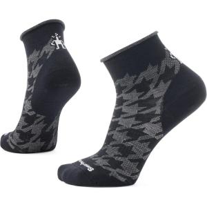 Smartwool Unisex Everyday Hounds Tooth Ankle Socks(Black)
