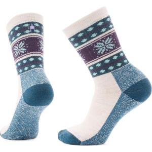 Smartwool Unisex Everyday Snowflake Dream Crew Socks(Moonbeam)