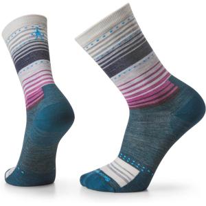 Smartwool Unisex Everyday Stitch Stripe Crew Socks(Twilight Blue)