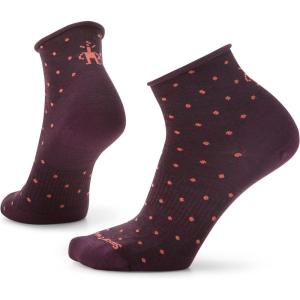 Smartwool Womens Everyday Classic Dot Ankle Socks(Bordeaux)