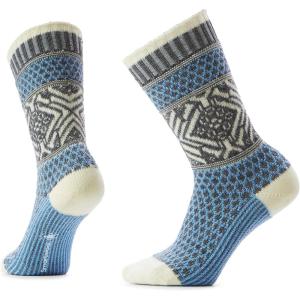 Smartwool Women’s Everyday Cozy Popcorn Snowflake Crew Socks(Serene Blue)