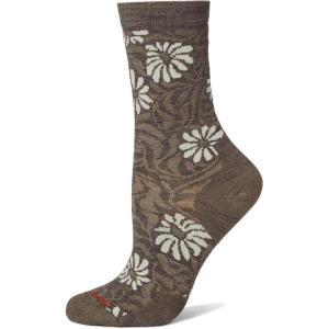Smartwool Womens Everyday Floral Crew Socks(Taupe)