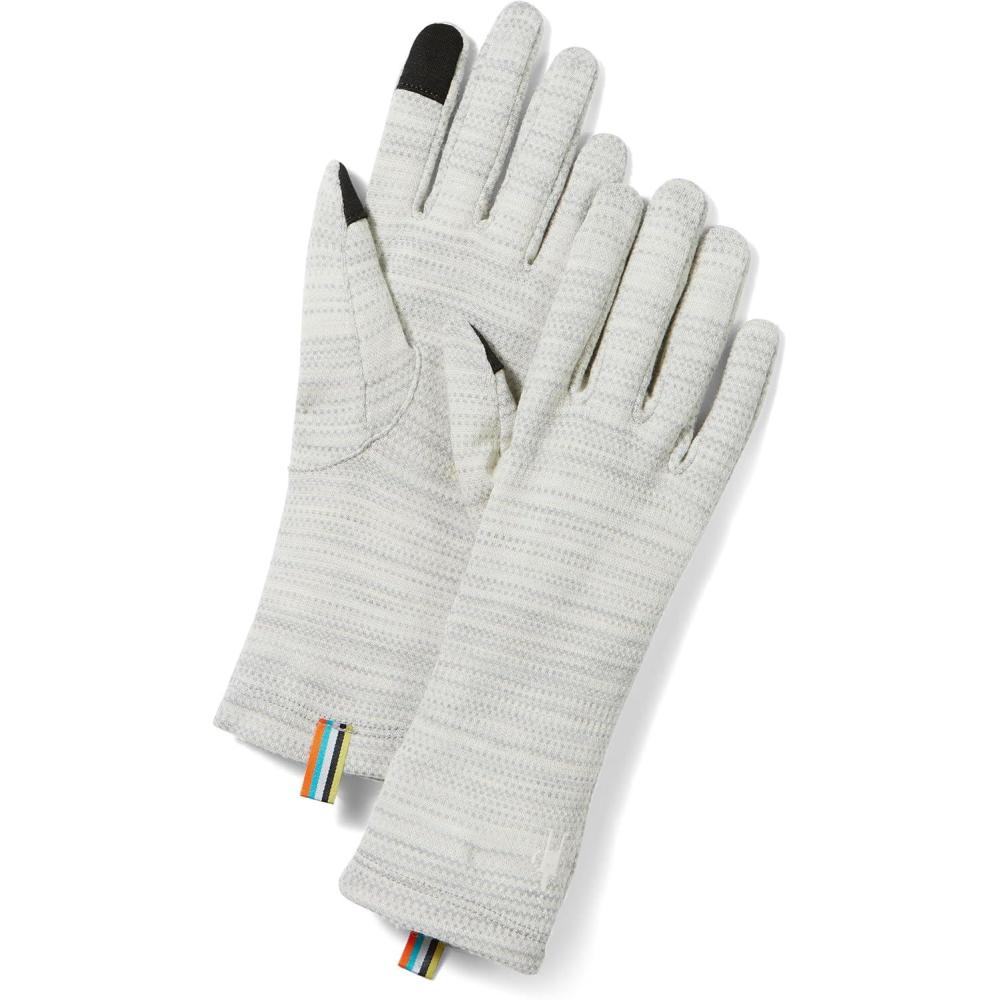 image:imageSmartwool Thermal Merino Gloves Breathable Merino Wool Touchscreen Compatible Gloves For Men and WomenLight Gray Color Shift