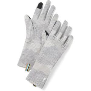 Smartwool Thermal Merino Gloves, Breathable Merino Wool Touchscreen Compatible Gloves For Men and Women(Light Gray Foggy Pines)