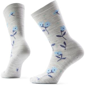 Smartwool womens Everyday Garden Gala Crew Socks(Ash)
