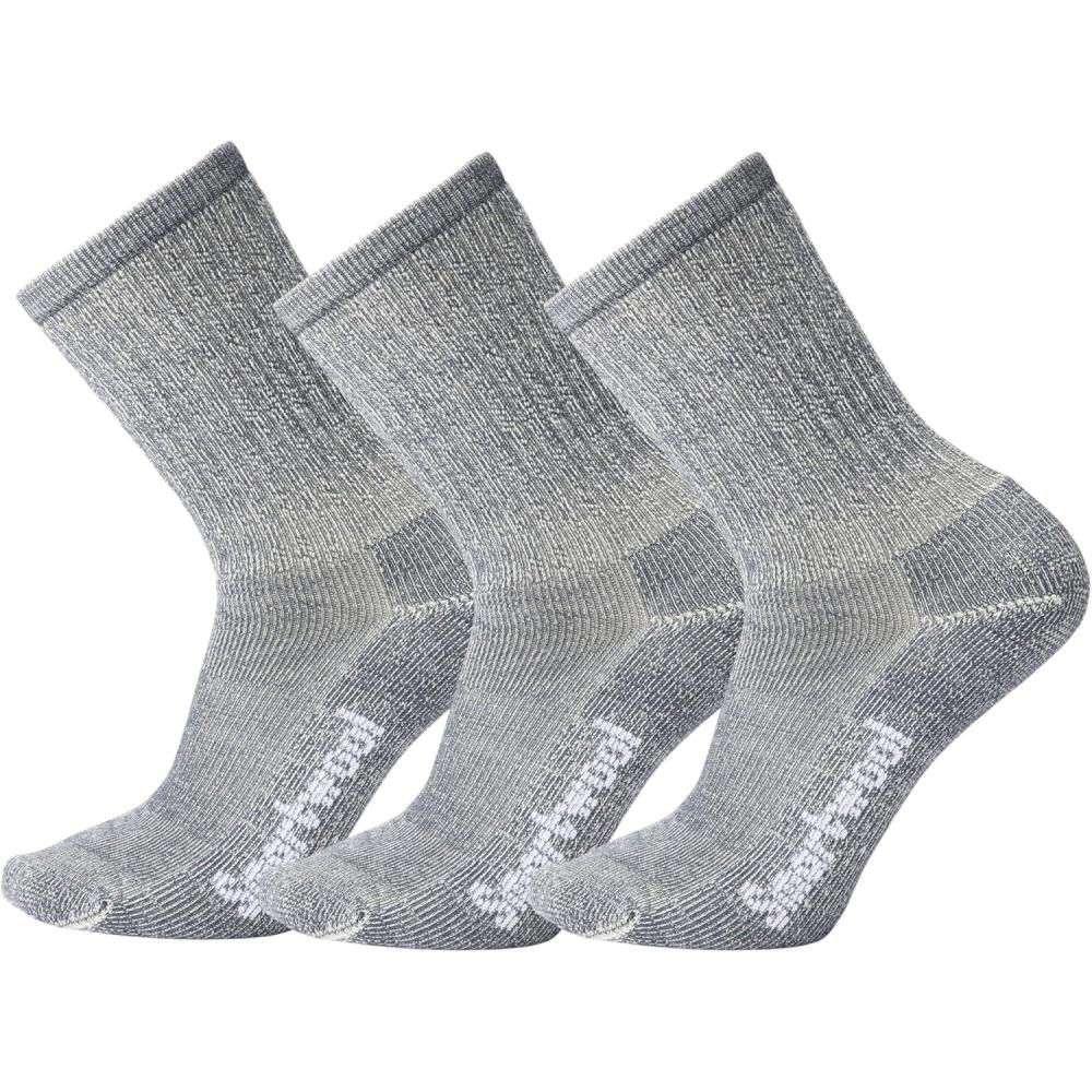 image:imageSmartwool Mens Hike Classic Edition Light Cushion Crew SocksLight Gray3pk