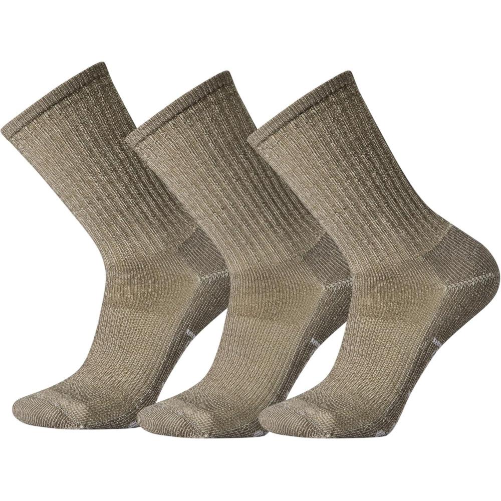 image:imageSmartwool Mens Hike Classic Edition Light Cushion Crew SocksTaupe3pk