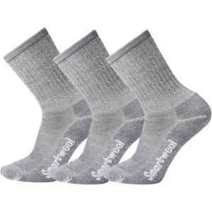 Smartwool Men’s Hike Classic Edition Light Cushion Crew Socks(Light Gray-3pk)