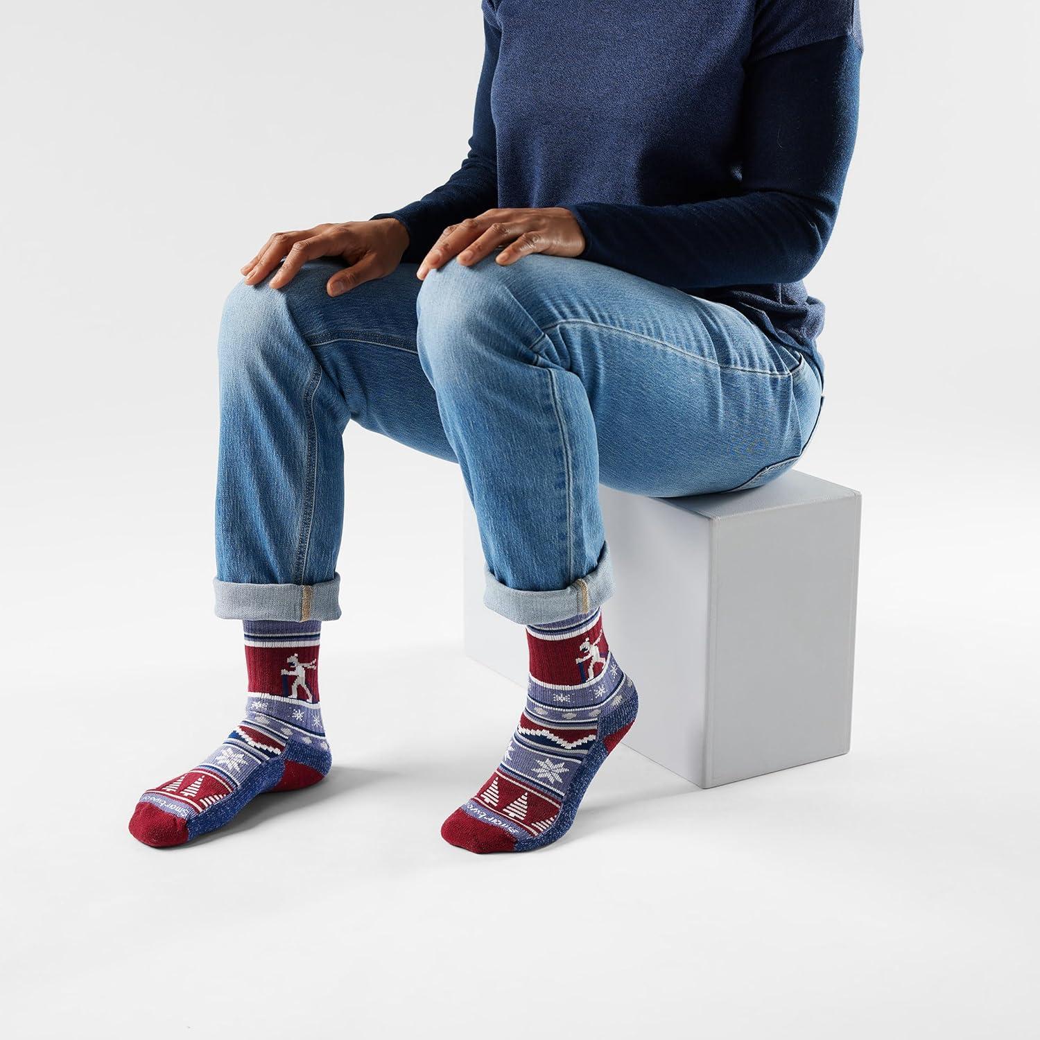 image:imageSmartwool Unisex Everyday Cozy Alpine Apres Crew SocksNightfall Blue