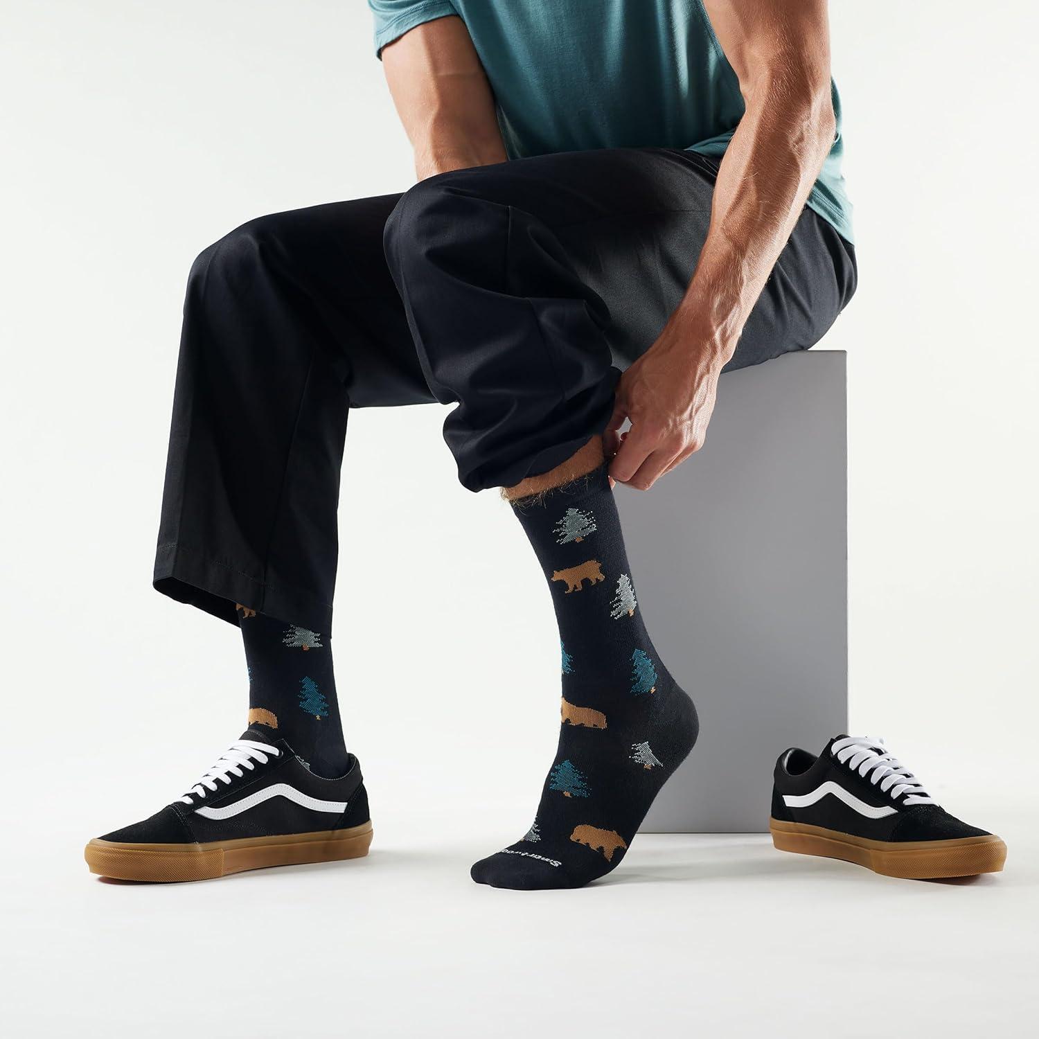image:imageSmartwool mens Everyday Through the Trees Crew SocksBlack