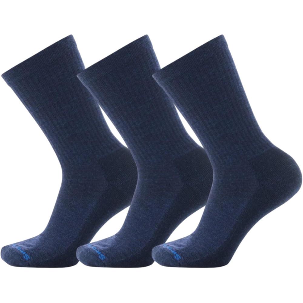 image:imageSmartwool Everyday Solid Rib Crew Socks For Men and WomenDeep Navy3pk