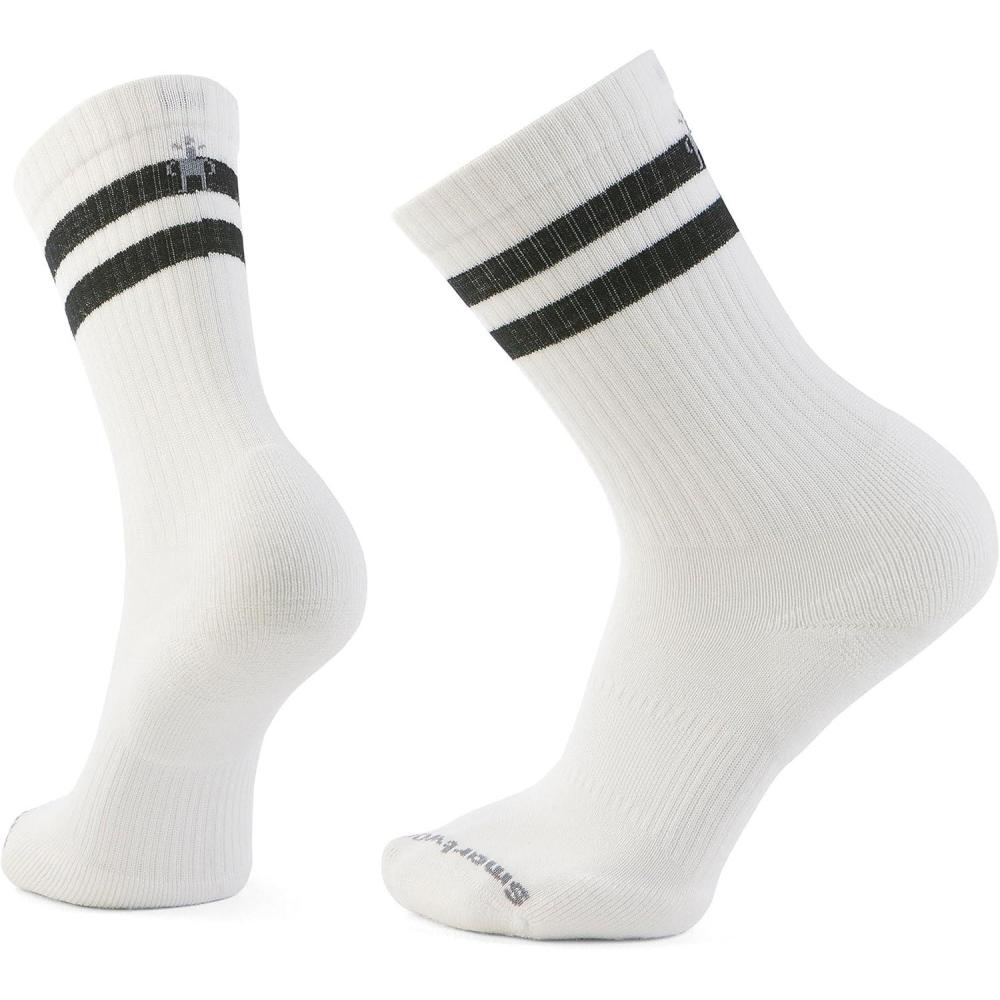 image:imageSmartwool Unisex Everyday Athletic Striped Crew SocksWhite