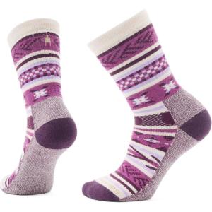 Smartwool Everyday Cabin Games Crew Socks For Men and Women(Meadow Mauve)