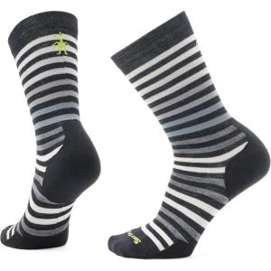 Smartwool Everyday Spruce Street Crew Socks For Men and Women(Black-white)