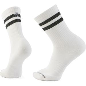 Smartwool Unisex Everyday Athletic Striped Crew Socks(White)