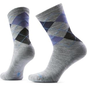 Smartwool mens Everyday Diamond Jim Crew Socks(Light Gray)