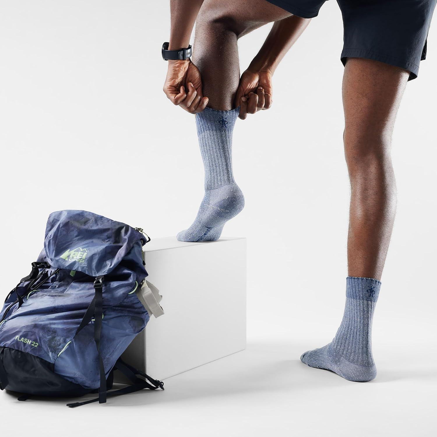 image:imageSmartwool Unisex Hike Classic Edition Light Cushion Second Cut Crew SocksNightfall Blue