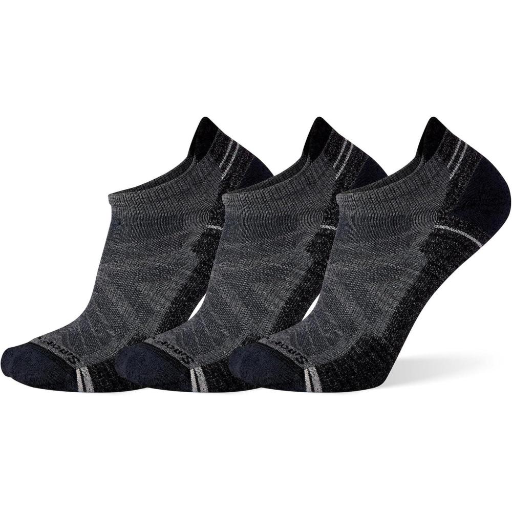 image:imageSmartwool Mens Hike Light Cushion Low Ankle SocksMedium Gray3pk