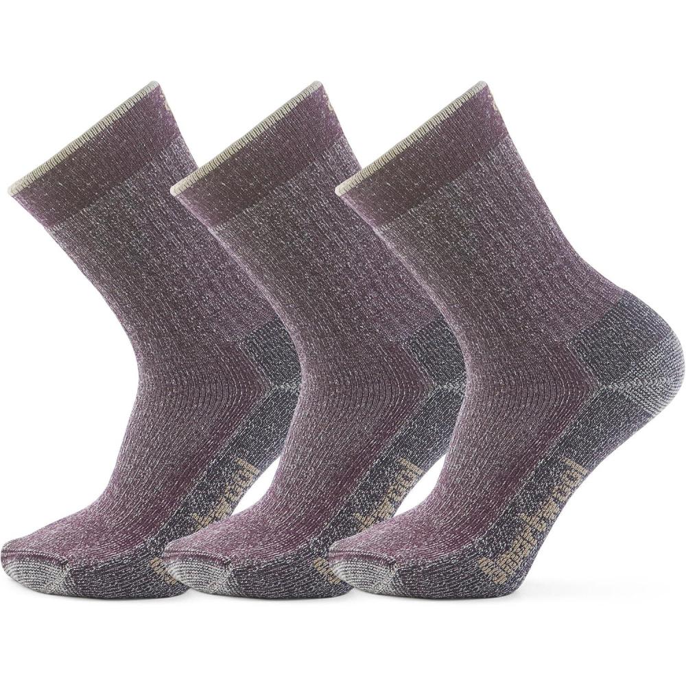 image:imageSmartwool Womens Hike Classic Edition Light Cushion 2nd Cut Crew Socks MultipackPurple Iris
