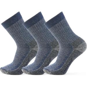 Smartwool Mens Hike Classic Edition Full Cushion 2nd Cut Crew Socks Multipack(Deep Navy)
