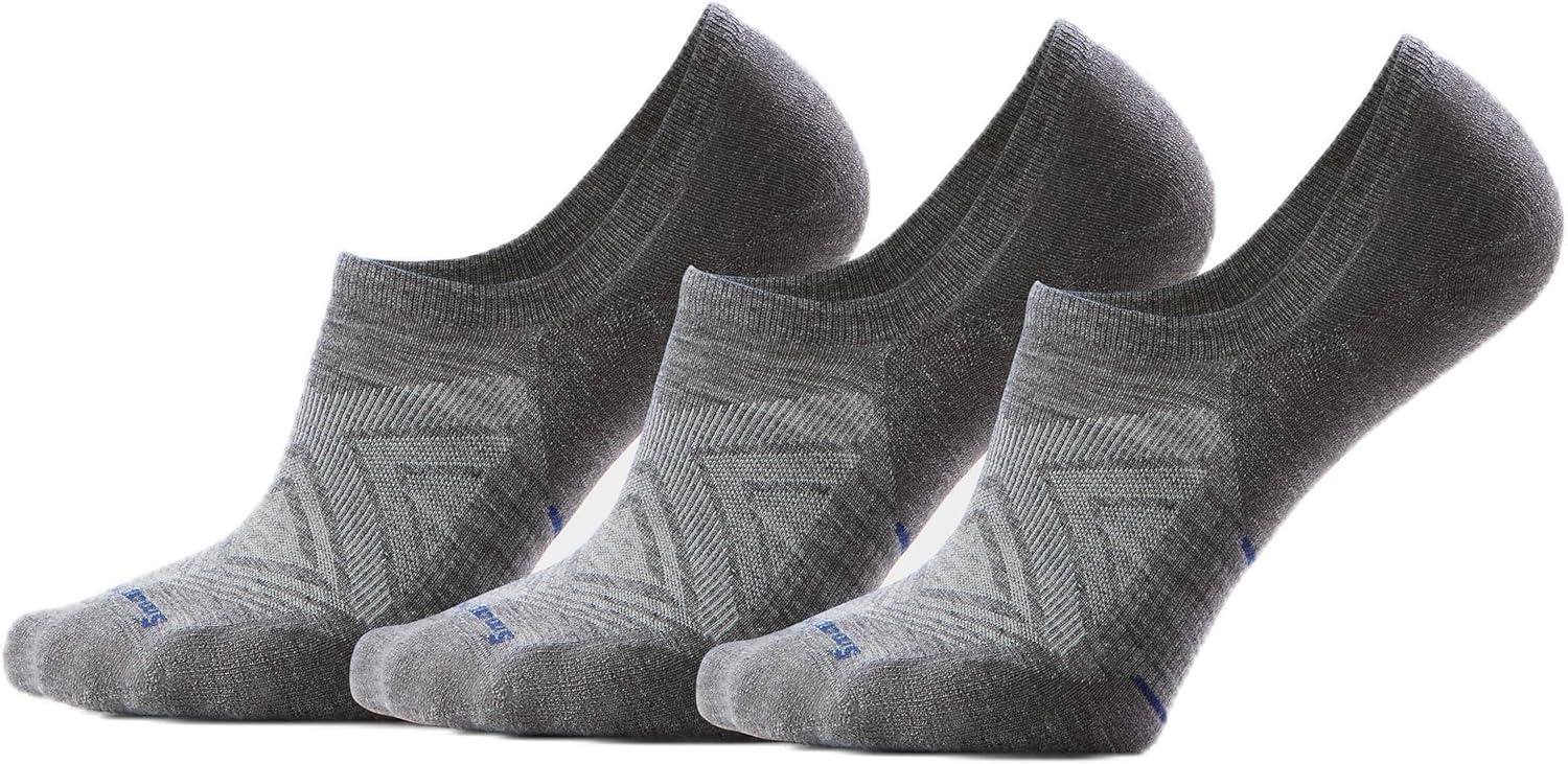 image:imageSmartwool Mens Run Targeted Cushion No Show Socks 3PackMedium Gray