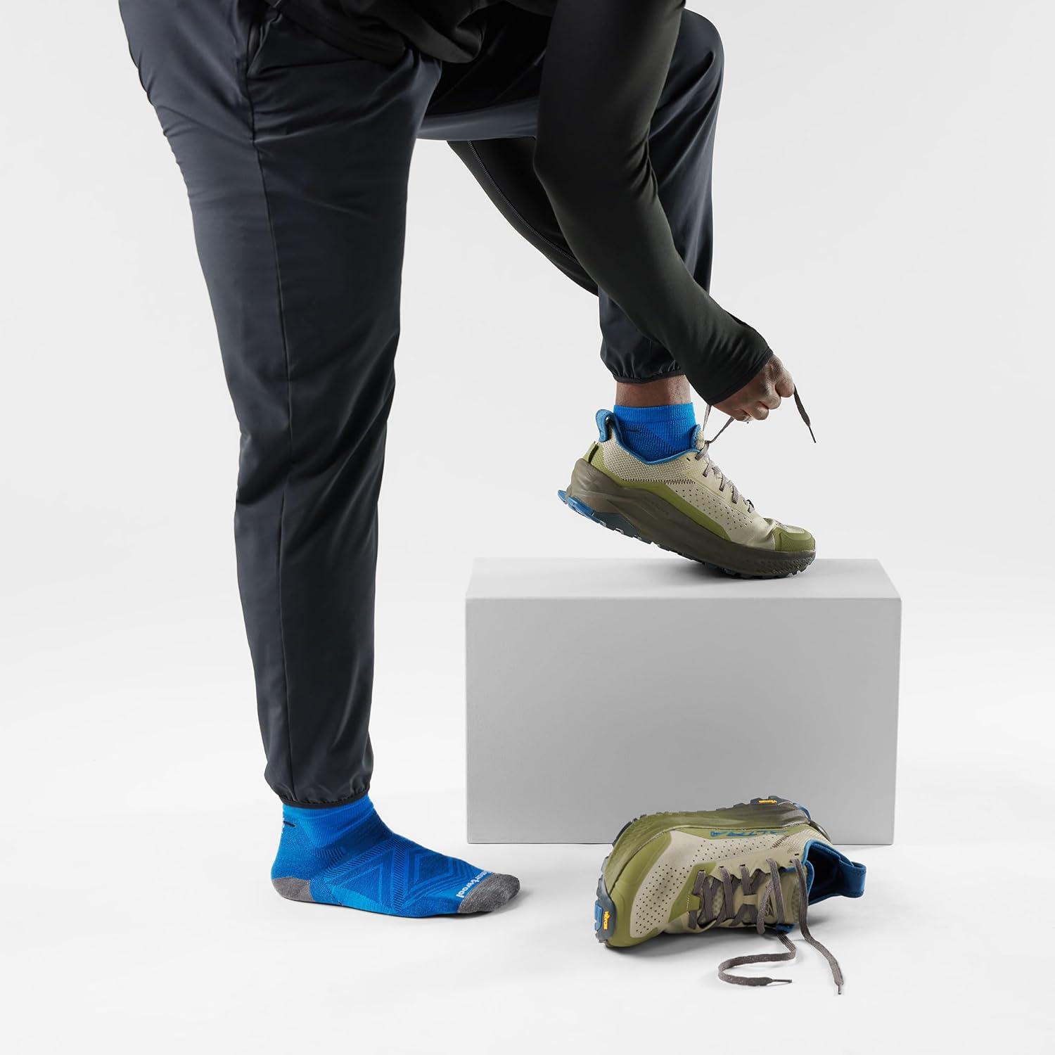 image:imageSmartwool Mens Run Zero Cushion AnkleLaguna BlueDeep Navy