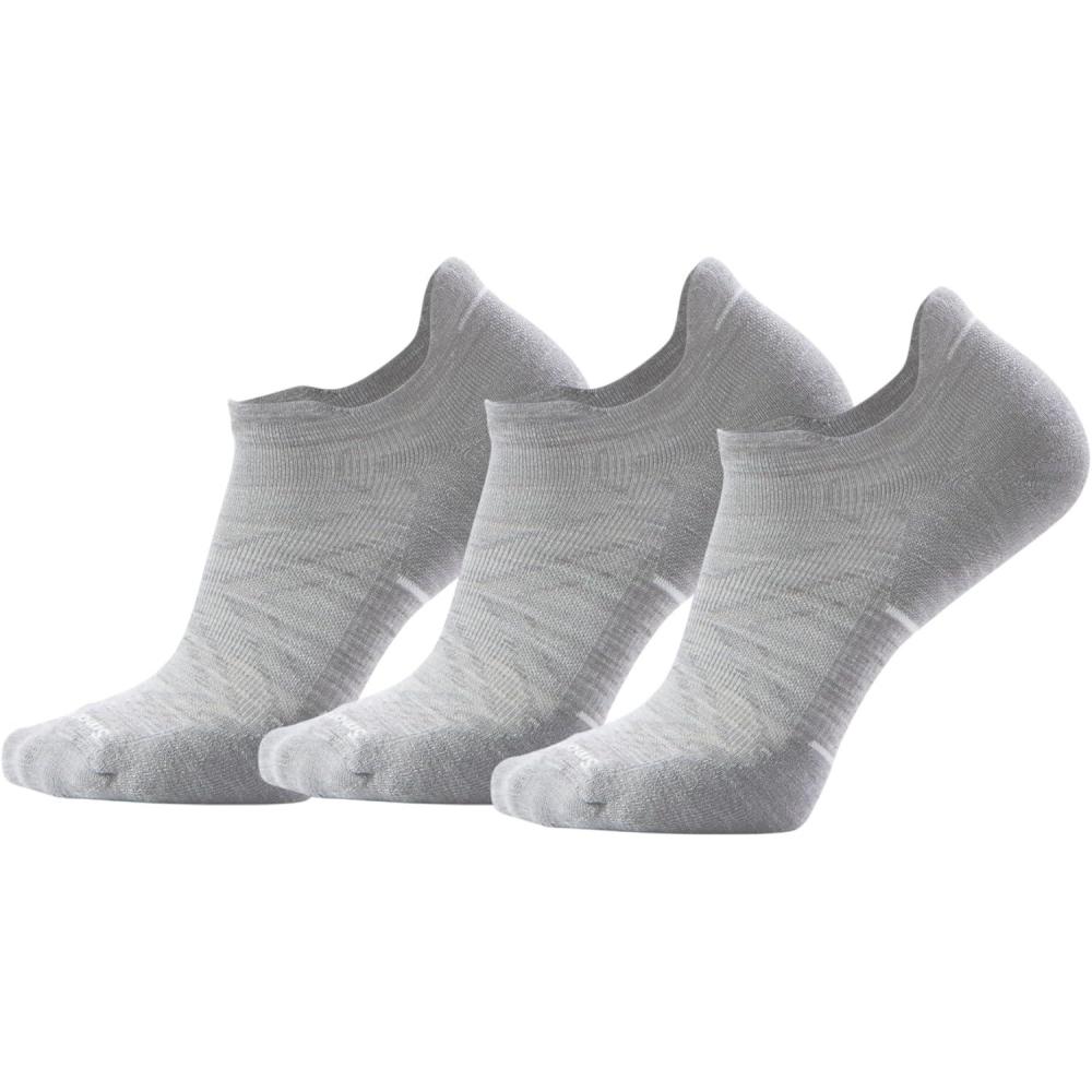 image:imageSmartwool Mens Run Targeted Cushion Low Ankle SocksLight Gray3pk