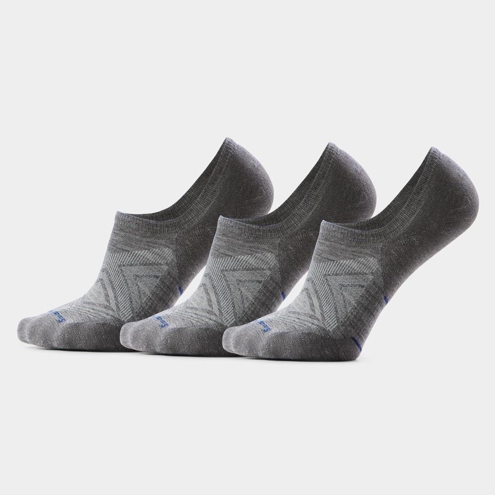 image:imageSmartwool Mens Run Targeted Cushion No Show Socks 3PackMedium Gray