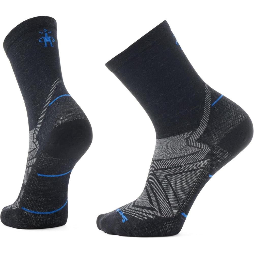 image:imageSmartwool Mens Run Zero Cushion Mid Crew SocksBlack