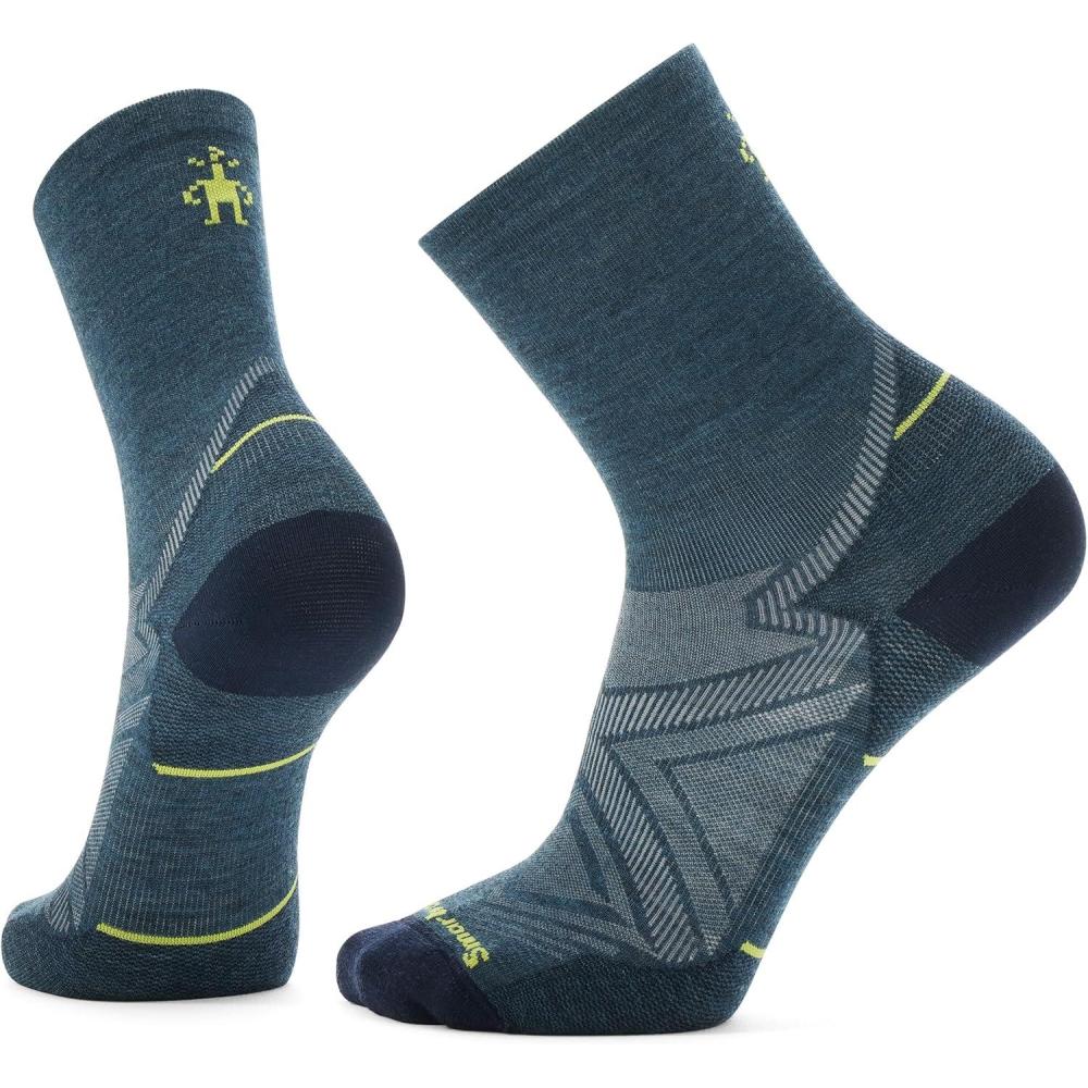 image:imageSmartwool Mens Run Zero Cushion Mid Crew SocksTwilight Blue