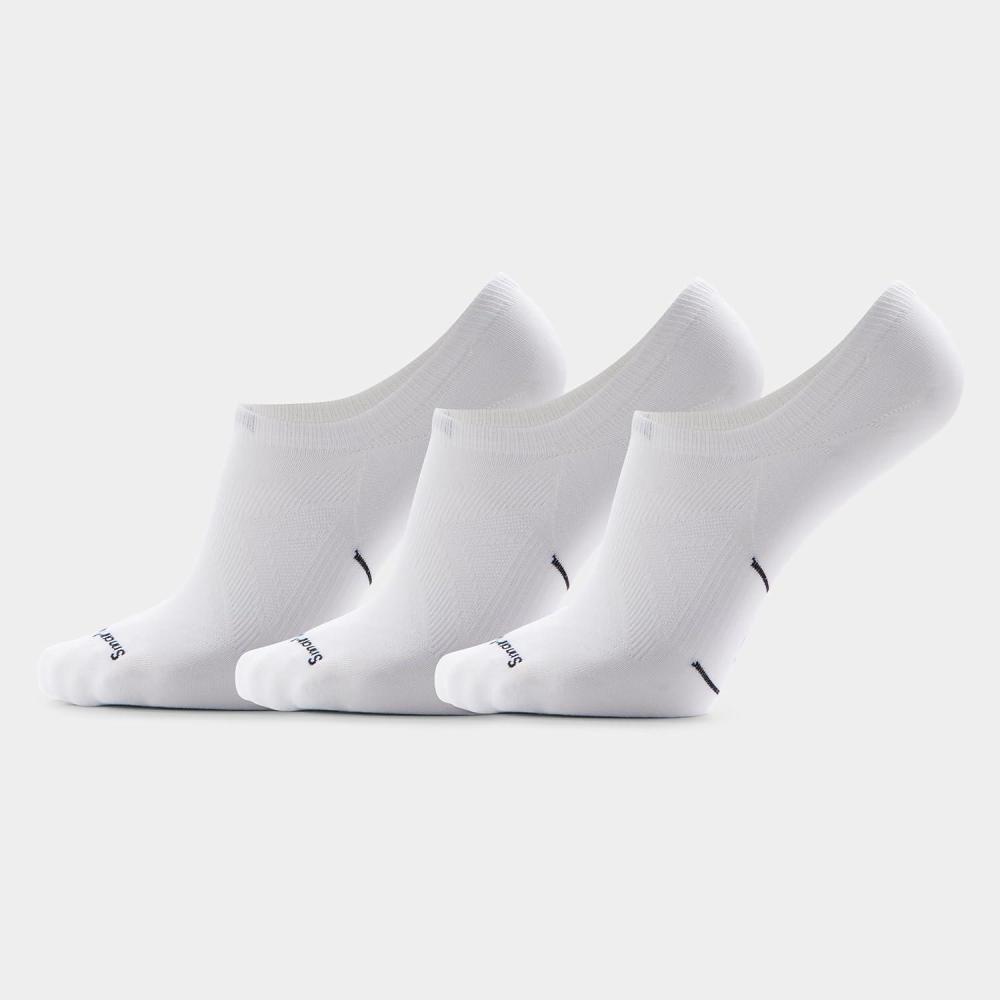 image:imageSmartwool mens Run Zero Cushion No Show Socks 3packWhite