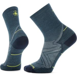 Smartwool Men’s Run Zero Cushion Mid Crew Socks(Twilight Blue)