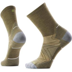 Smartwool Men’s Run Zero Cushion Mid Crew Socks(Winter Moss)