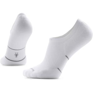 Smartwool mens Run Targeted Cushion No Show Socks(White)