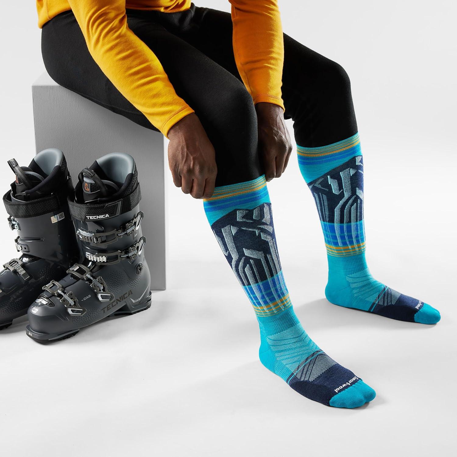 image:imageSmartwool Mens Ski Targeted Cushion Summit Shot Over the Calf SocksCapri