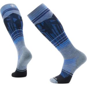 Smartwool Men’s Ski Targeted Cushion Summit Shot Over the Calf Socks(Pewter Blue)