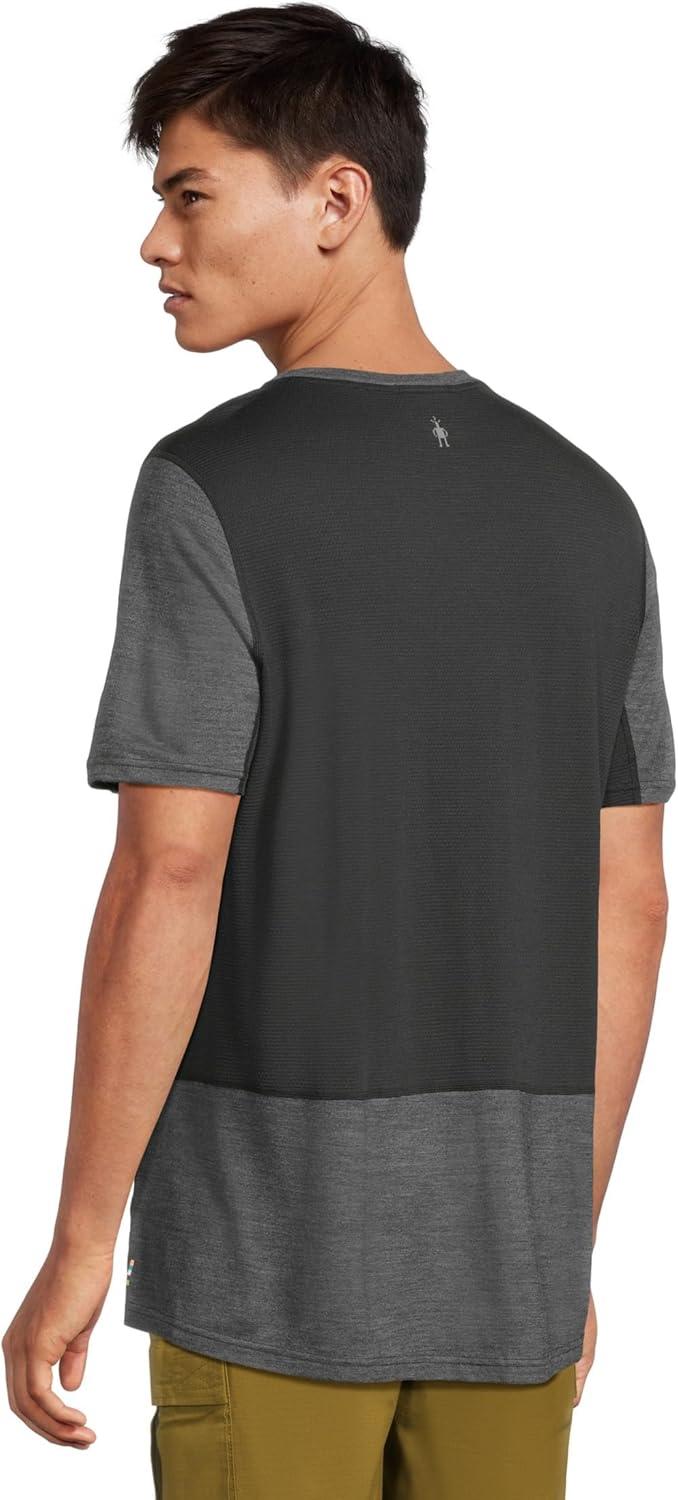 image:imageSmartWool Mens Mountain Bike Short Sleeve JerseyBlack Charcoal Heather