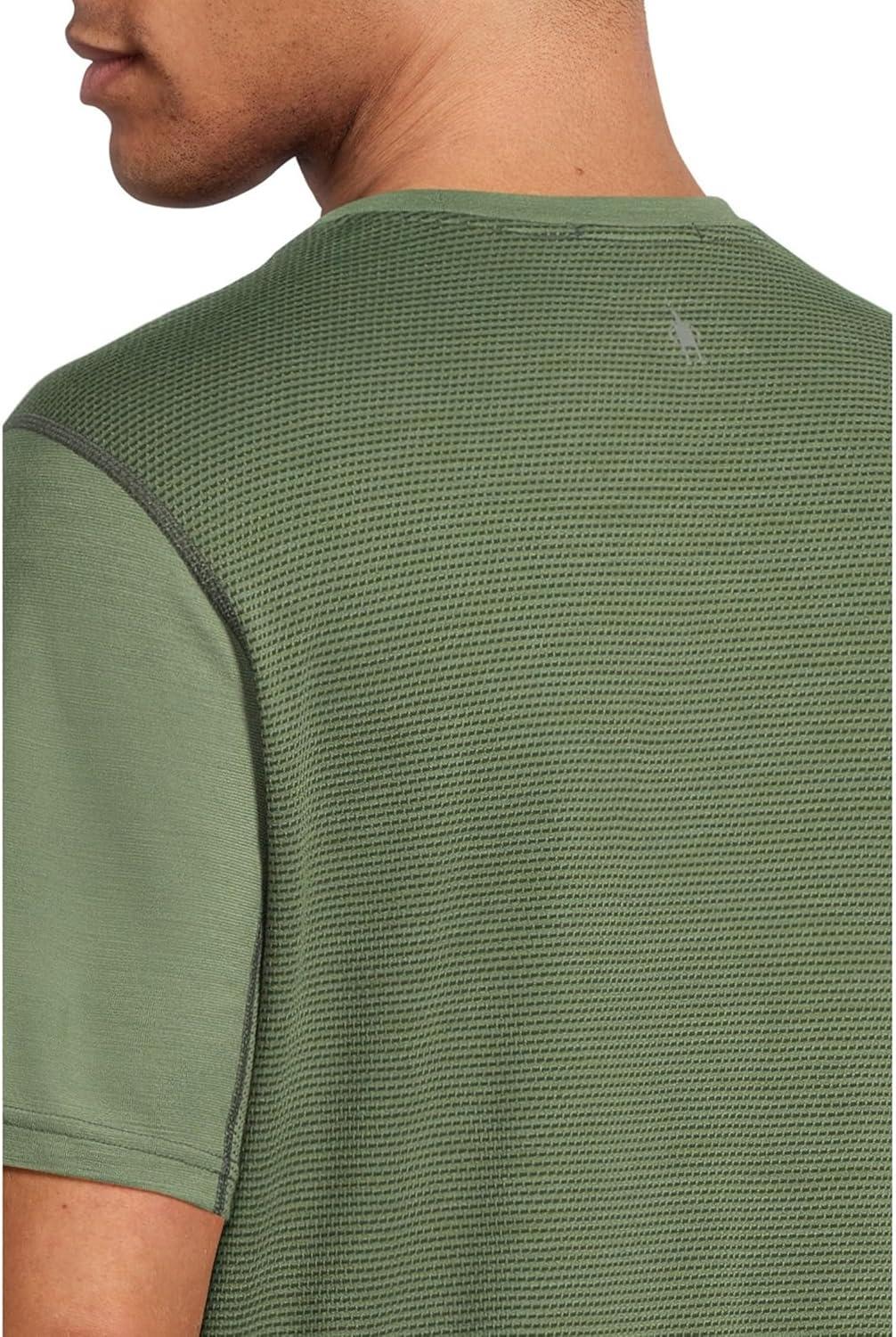 image:imageSmartWool Mens Mountain Bike Short Sleeve JerseyCharcoal Fern Green